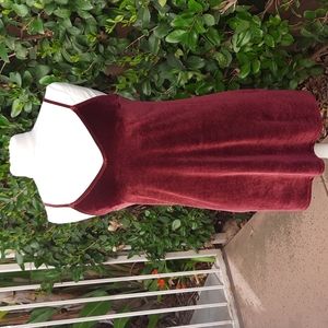 Hollister Burgandy Velvet Dress